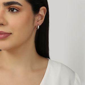 Mini argola com zircônias