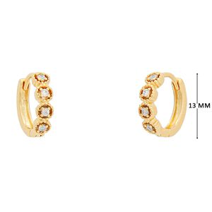 Argola com zircônia