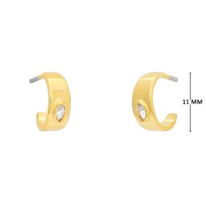 Mini argola com zircônia