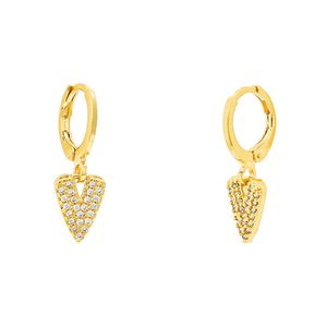 Mini Argola com Pingente Cravejado