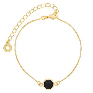 Pulseira com Pedra de Vidro