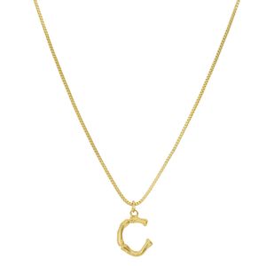 Colar com Pingente de Letra C
