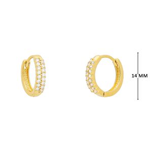 Mini Argola com Zircônias