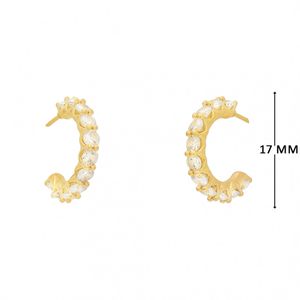 Mini Argola com Zircônias