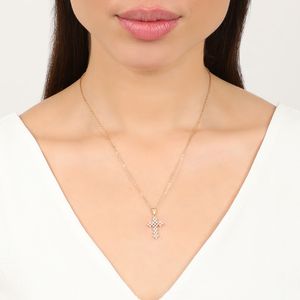 Colar com Pingente Crucifixo