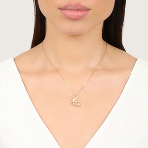 Colar com Pingente de Borboleta